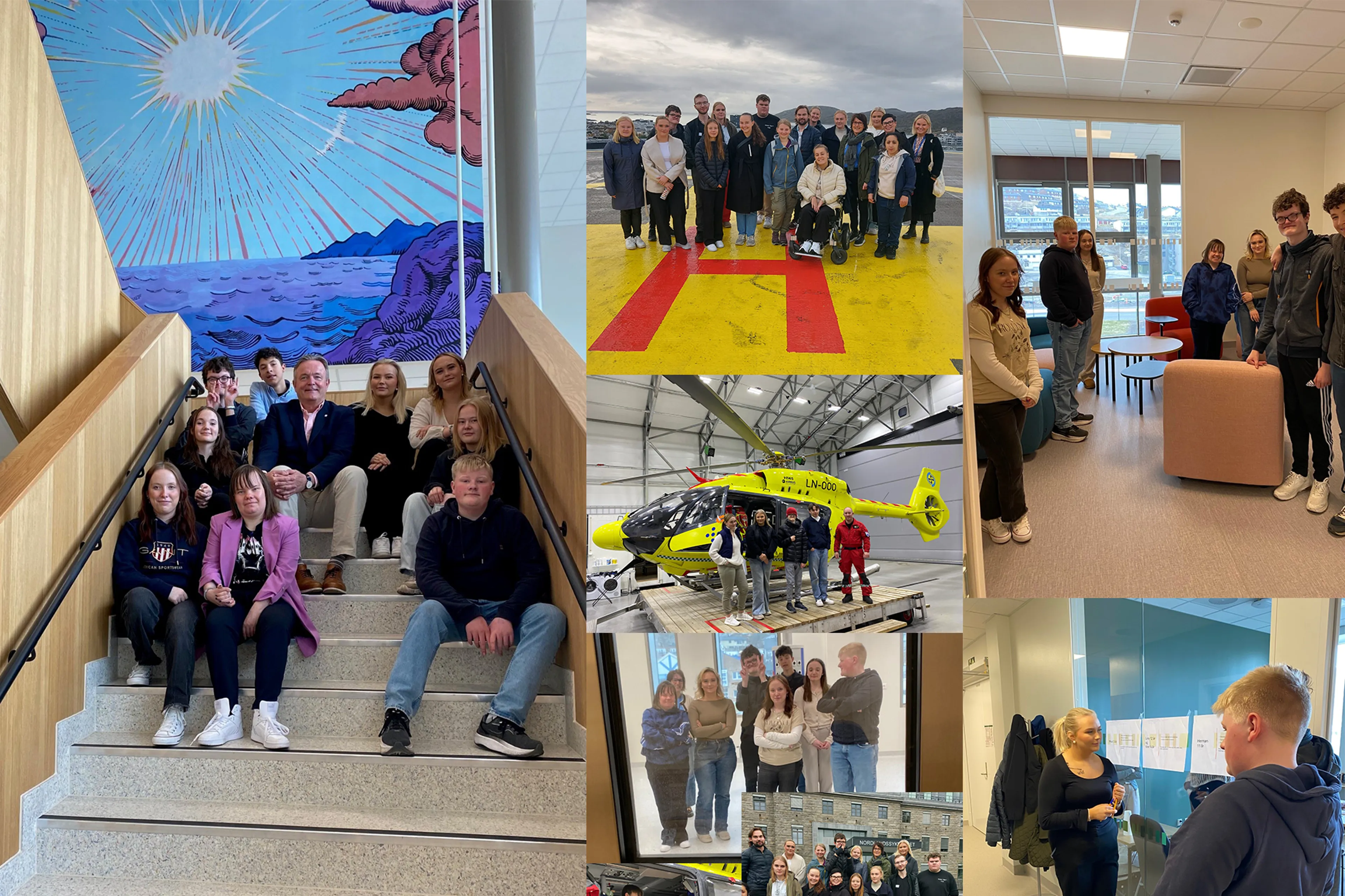 En bildecollage av ungdomsrådet