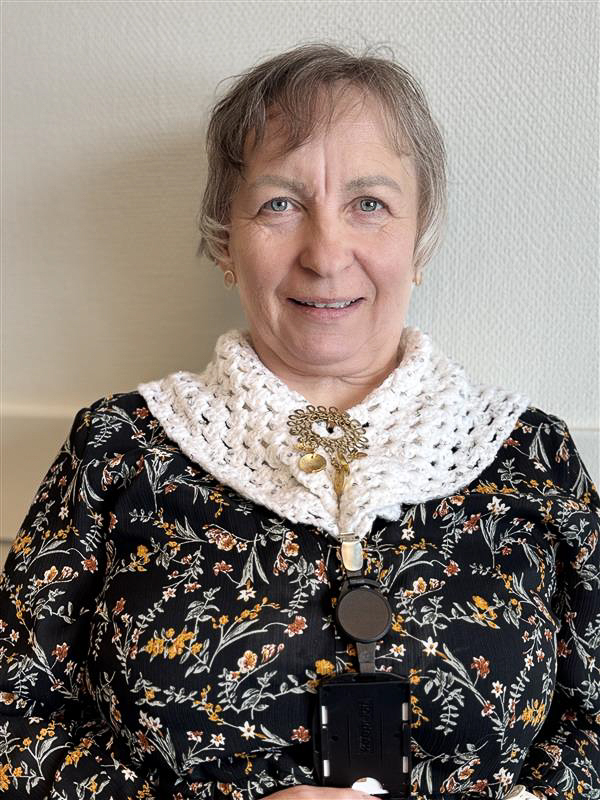 En kvinne med skjerf