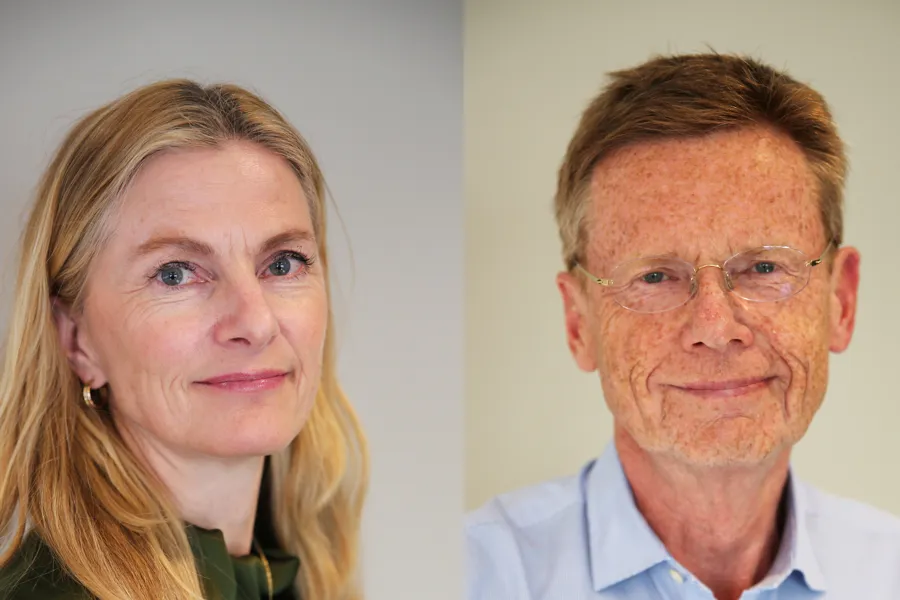 Portretter av Lena Nymo Helli og Andreas Moan