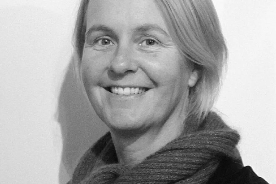 En kvinne med skjerf