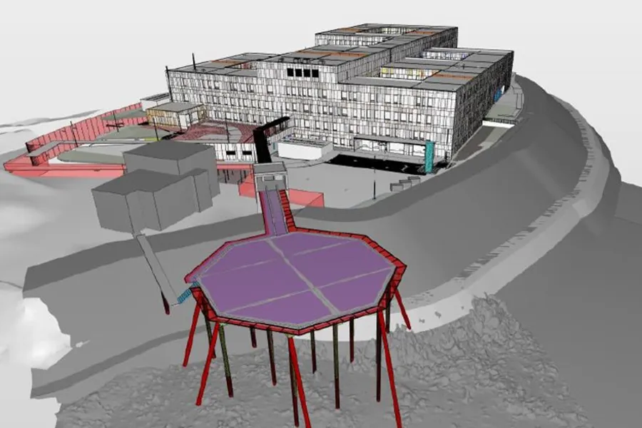 Illustrasjonsbilde av landingsplass for helikopter.