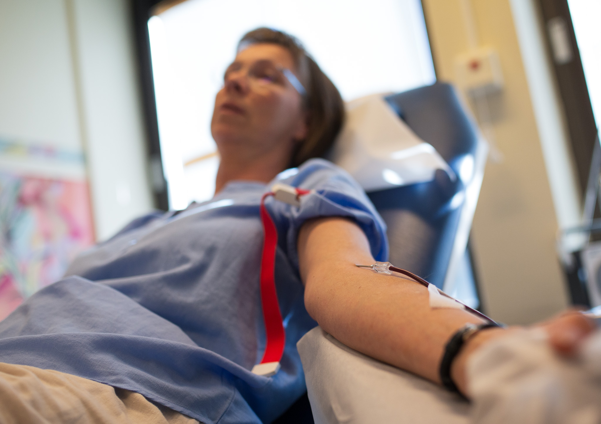 En person i en sykehusseng