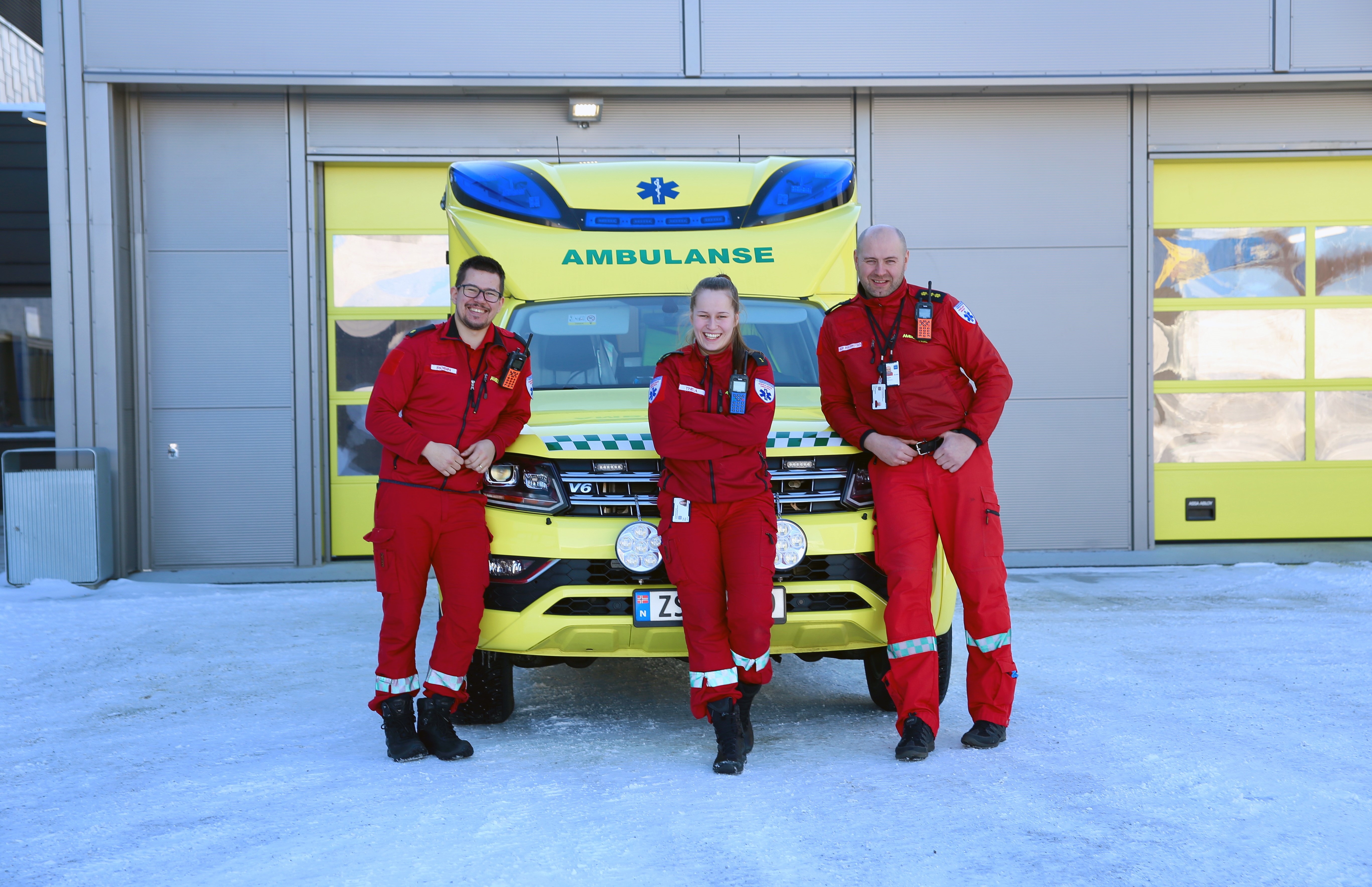 Bilde av ambulansepersonell i Kirkenes