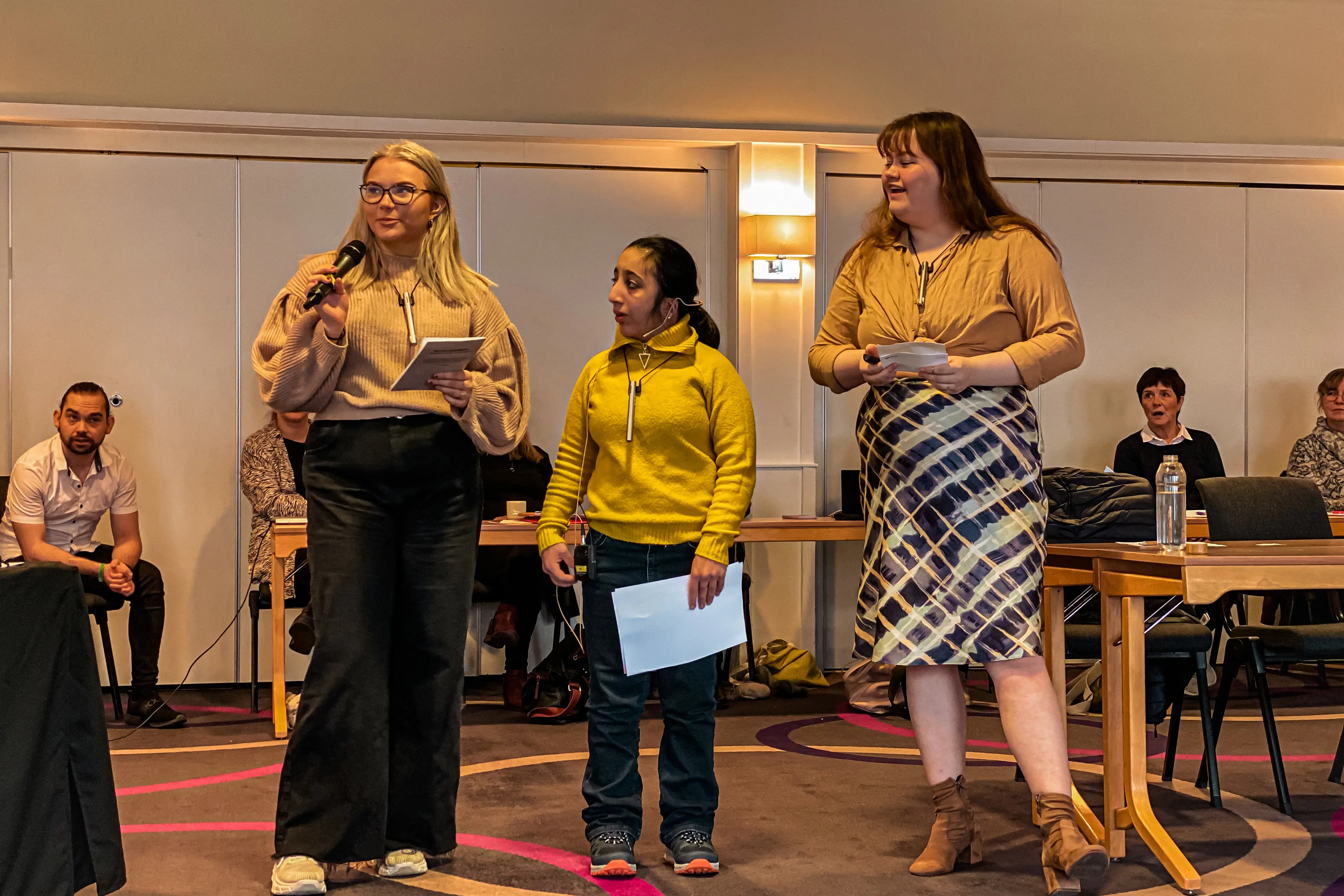 Sol Andrea Hasselberg fra Finnmarkssykehuset, Surajja Zeynalli fra UNN og Danielle Johanna Hansen fra Nordlandssykehuset