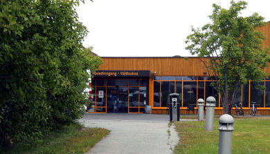 Hovedinngangen til Klinikk Alta.