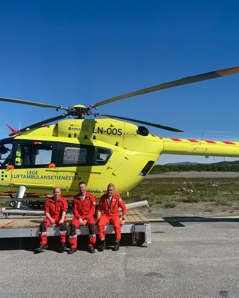 Bilde av luftambulansen