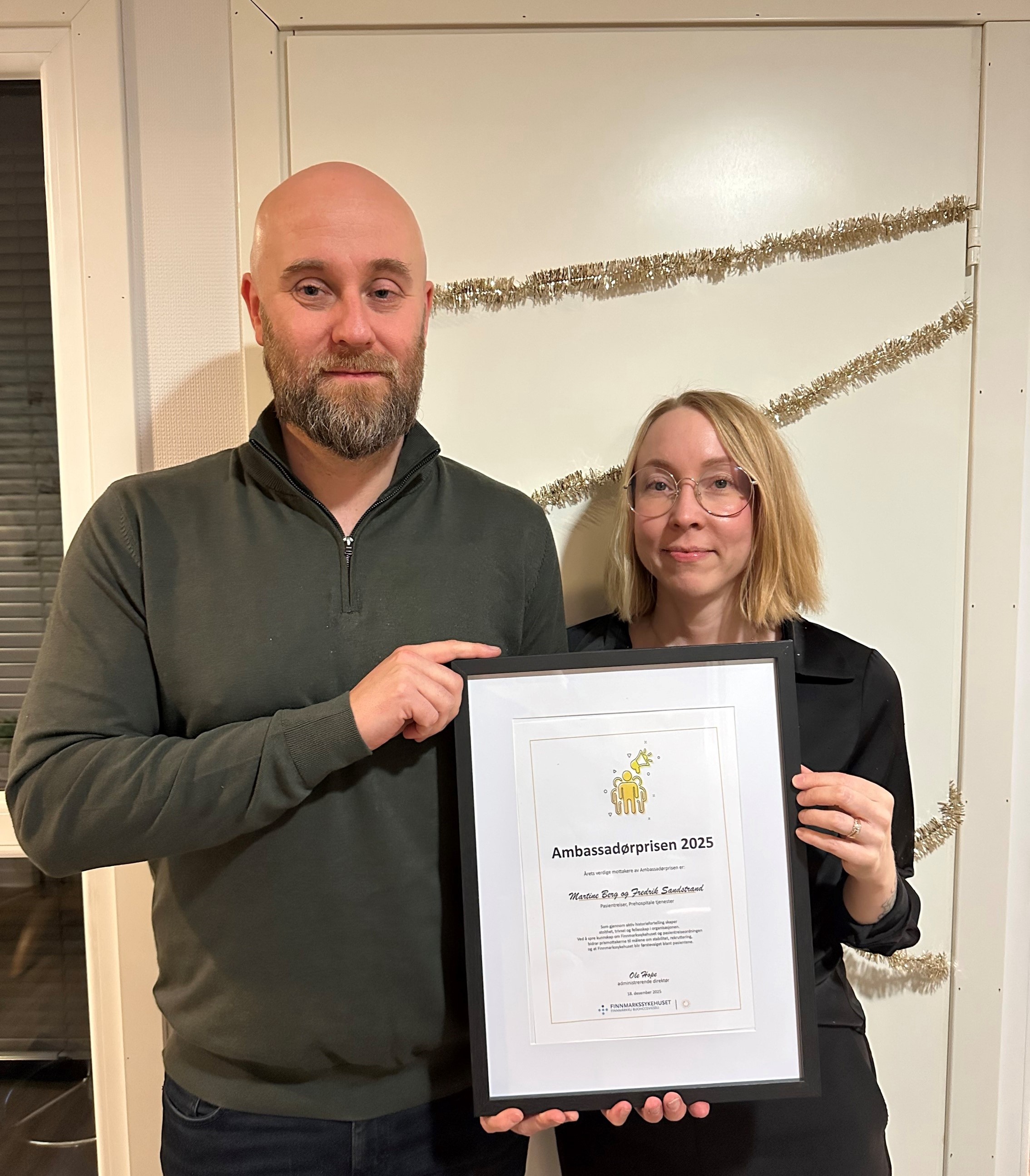 Bilde av Fredrik og Martine.